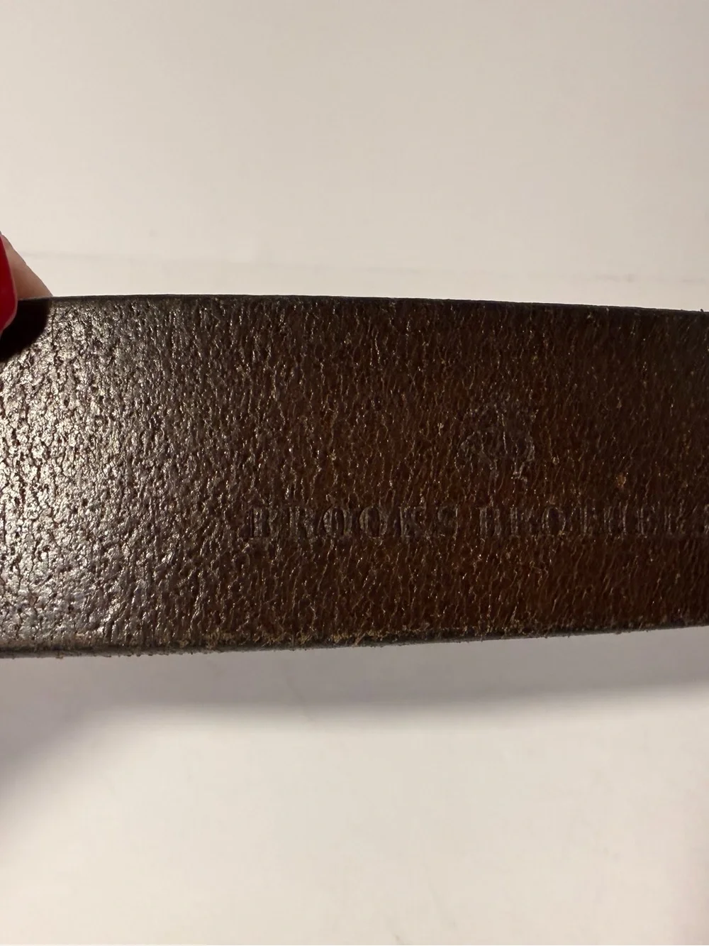 Vintage Made in USA Distressed Brown Leather Belt Size 40 Rugged Workwear